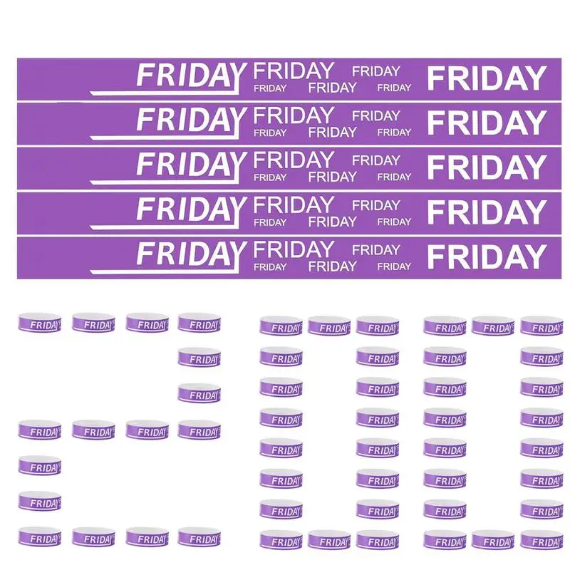 200 Pieces Waterproof Friday Paper Wristbands For Events Wrist Bands Wristbands For Events Concert Identification
200 Pieces Waterproof Friday Paper Wristbands For Events Wrist Bands Wristbands For Events Concert Identification