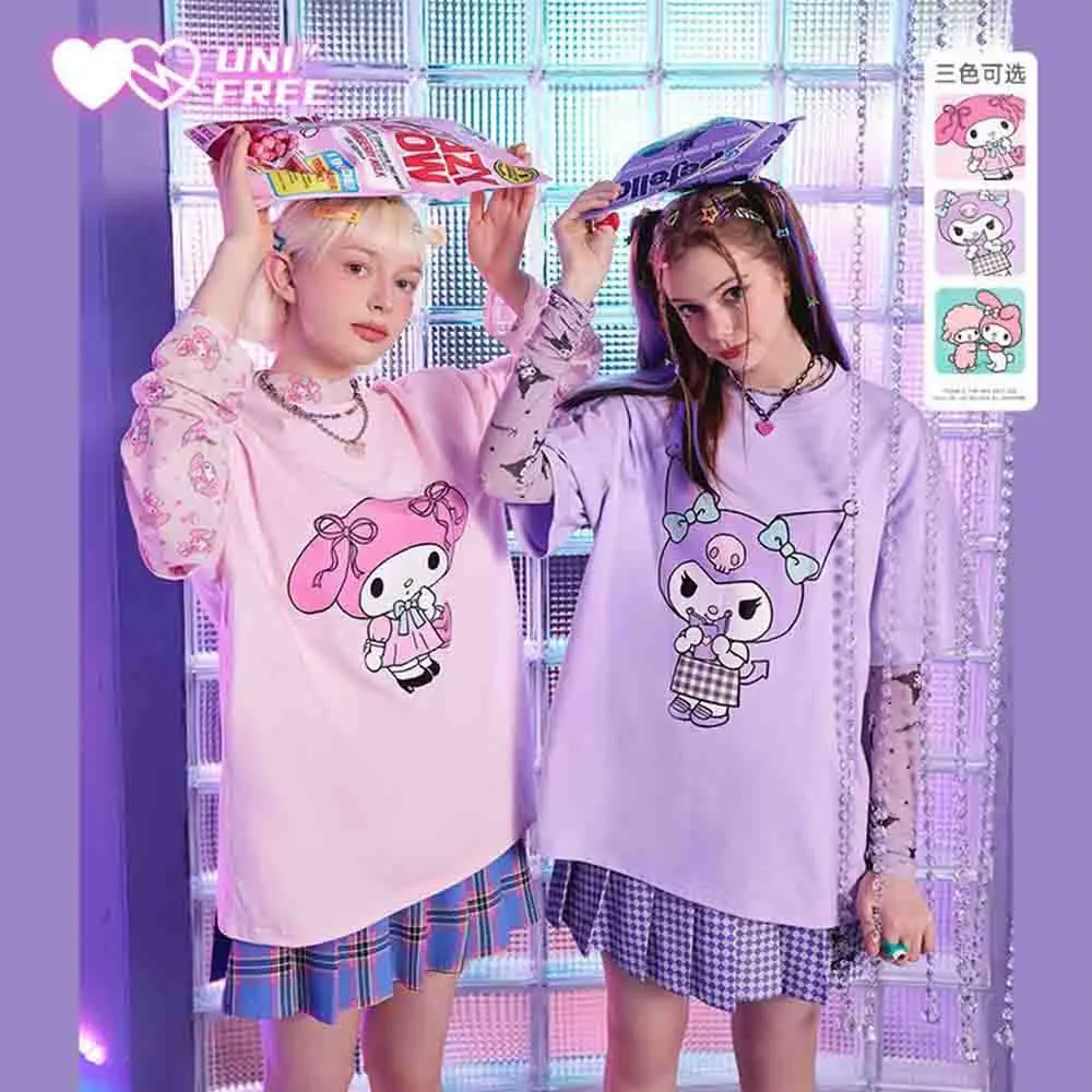 Hello Kitty Women's Summer T-Shirt Short Sleeve Cute Casual Y2K Top Oversized Soft and Comfortable Cotton Cartoon Fashion Girl
Hello Kitty Women's Summer T-Shirt Short Sleeve Cute Casual Y2K Top Oversized Soft and Comfortable Cotton Cartoon Fashion Girl