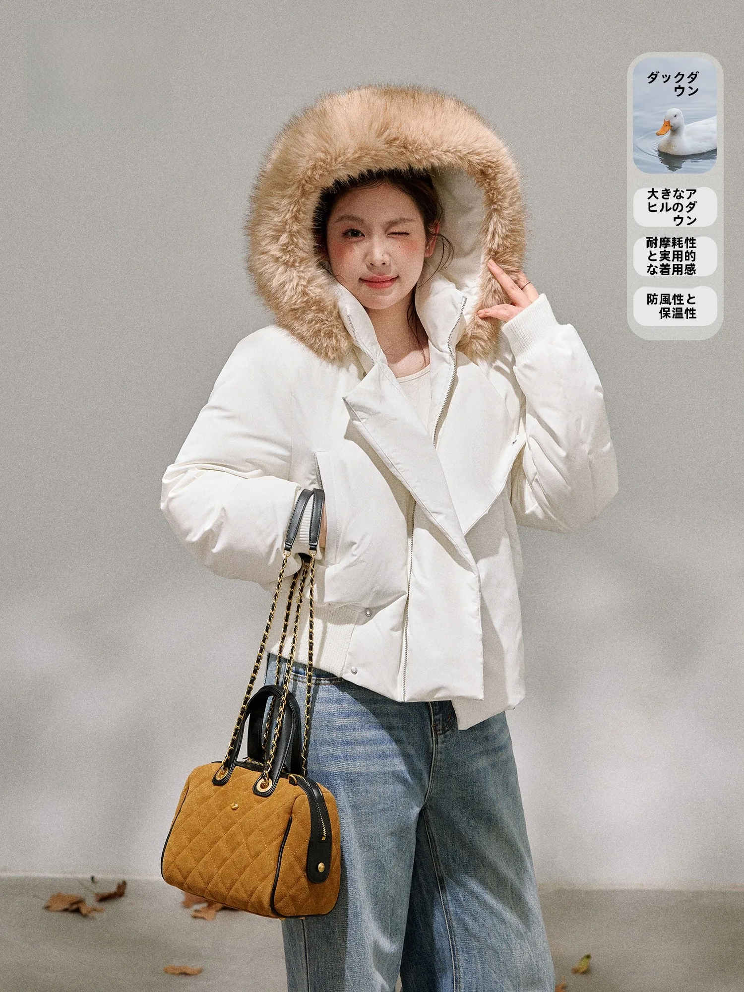 Warm Milk White Short Puffer Jacket Stand Collar Korean Style plus Size Women's Coat Zhan Da Ren Brand Commute Fashion
Warm Milk White Short Puffer Jacket Stand Collar Korean Style plus Size Women's Coat Zhan Da Ren Brand Commute Fashion