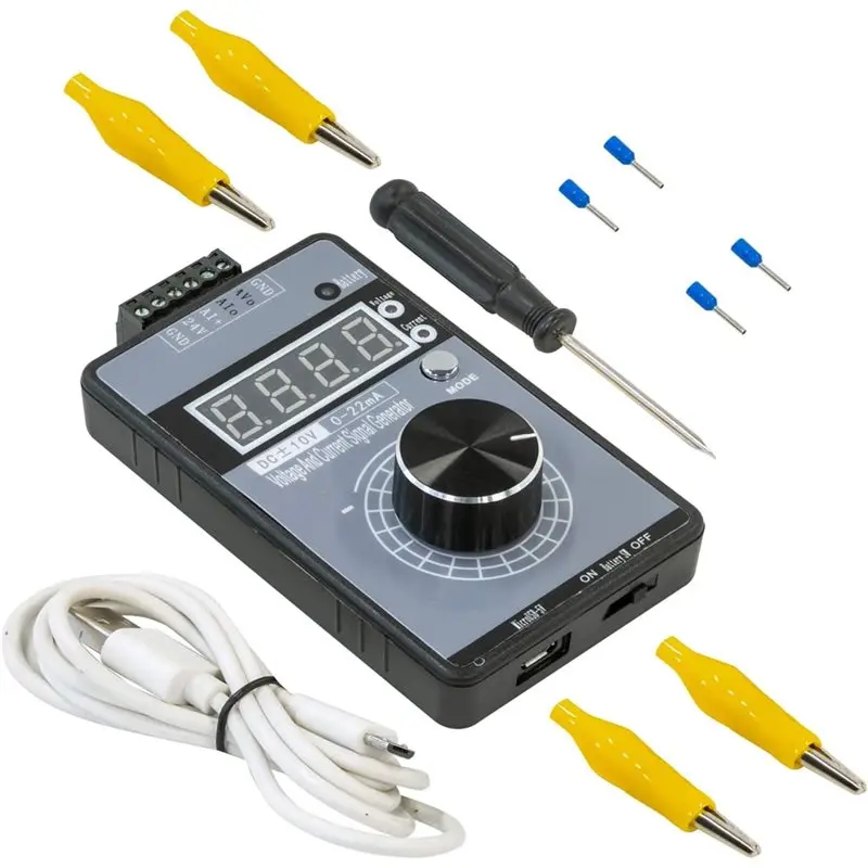 Генератор сигналов напряжения тока ABUH, для отладки ПЛК и панелей, тестирования устройств, преобразователя частоты (без батареи)
Генератор сигналов напряжения тока ABUH, для отладки ПЛК и панелей, тестирования устройств, преобразователя частоты (без батареи)