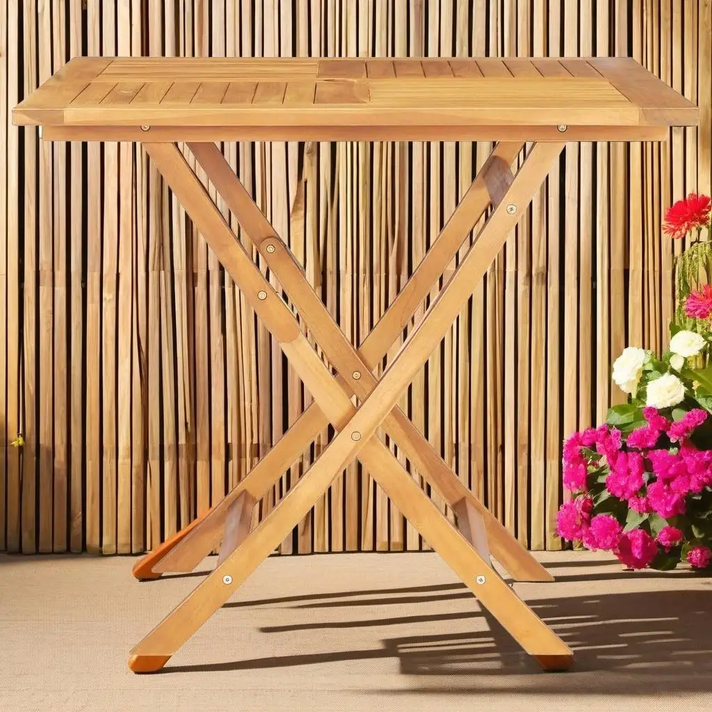 33.5x33.5 Folding Patio Table - Solid Teak Wood Outdoor Furniture, Space-Saving Design
33.5x33.5 Folding Patio Table - Solid Teak Wood Outdoor Furniture, Space-Saving Design