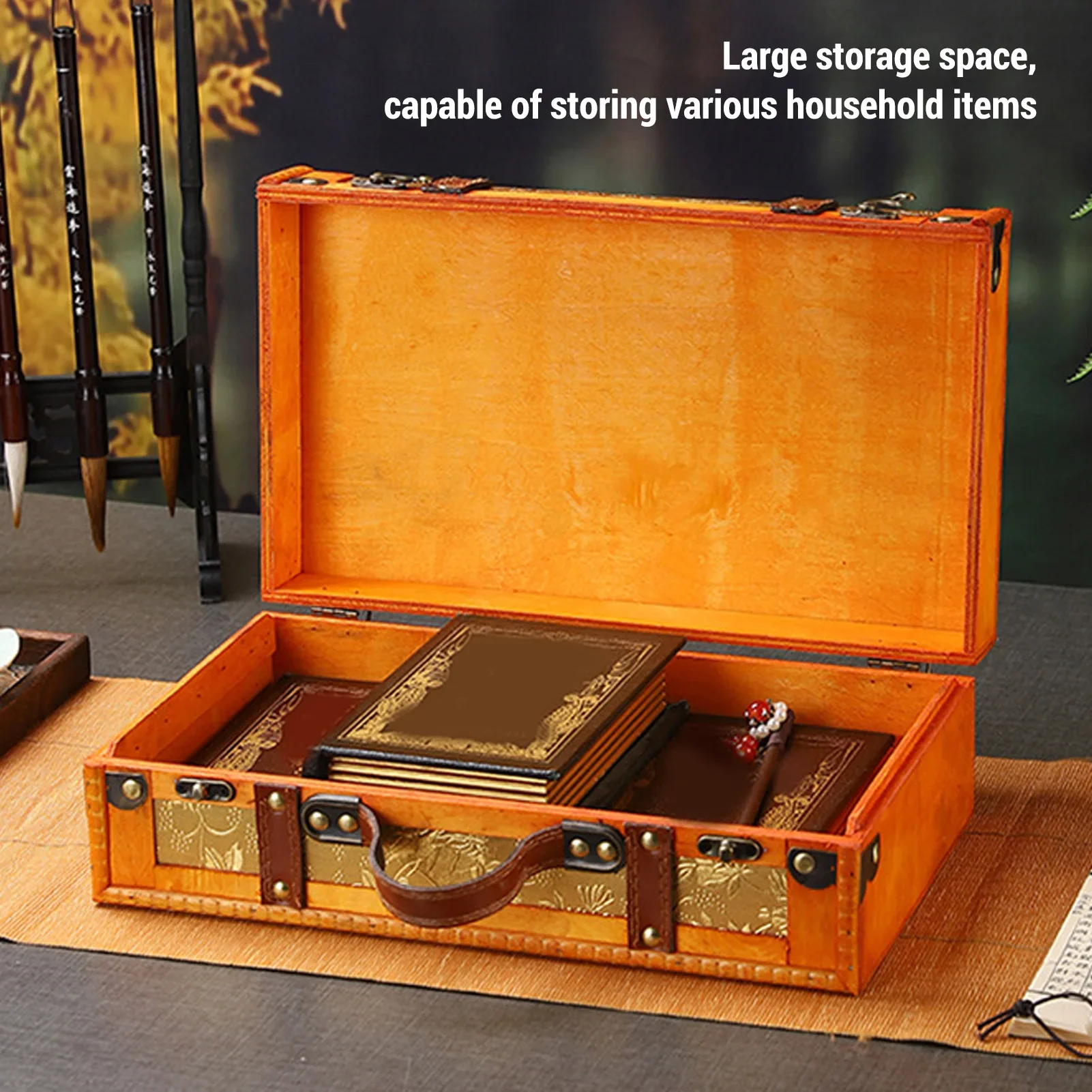 Vintage Suitcase 34x20x11cm Wooden Vintage Luggage Trunk Antique Storage Chest Retro Suitcase 34x20x11cm
Vintage Suitcase 34x20x11cm Wooden Vintage Luggage Trunk Antique Storage Chest Retro Suitcase 34x20x11cm
