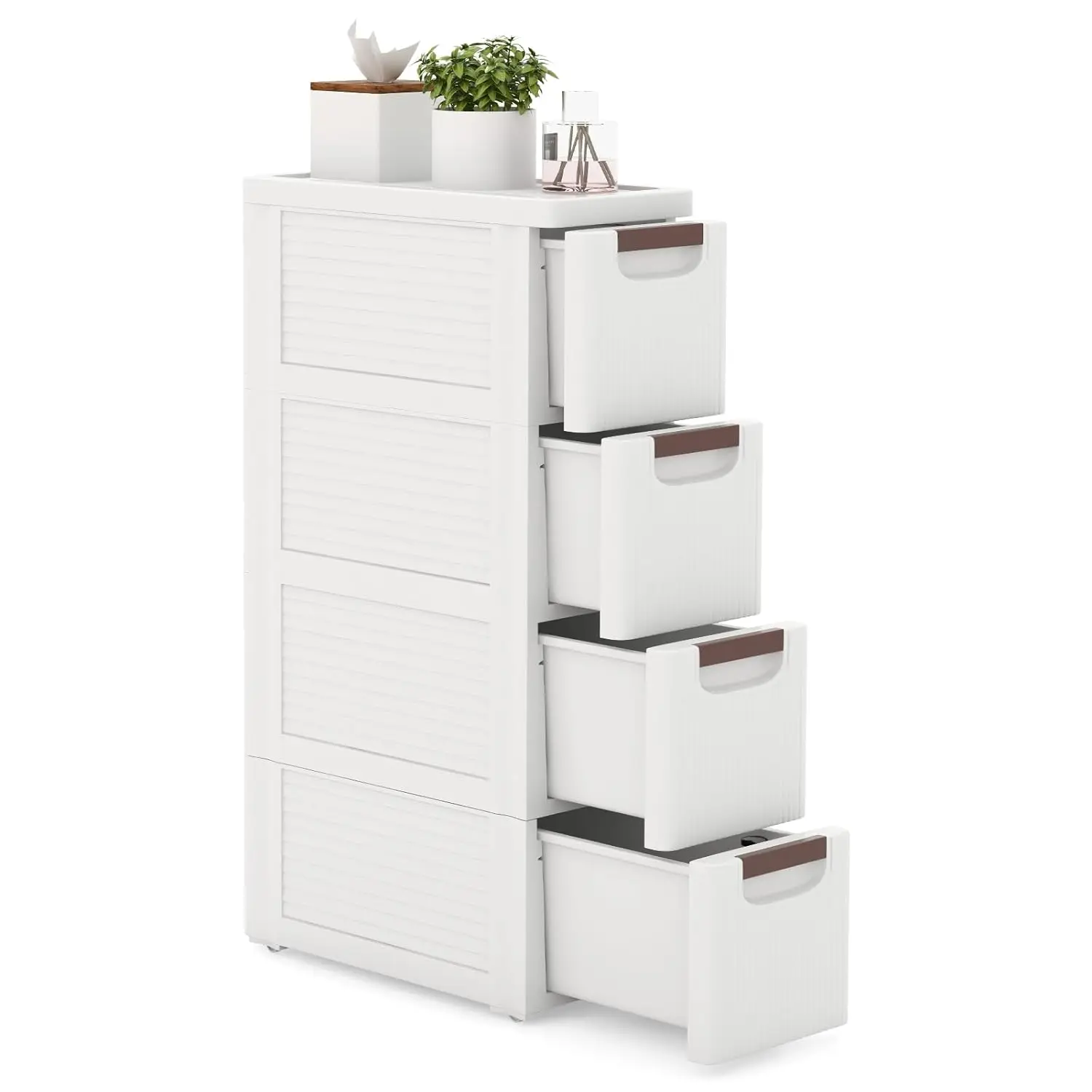 4-Drawer Slim Rolling Cart Plastic Mobile Storage with Wheels Kitchen Bathroom Office 7.5x16.5x29.5 inch, Customized
4-Drawer Slim Rolling Cart Plastic Mobile Storage with Wheels Kitchen Bathroom Office 7.5x16.5x29.5 inch, Customized