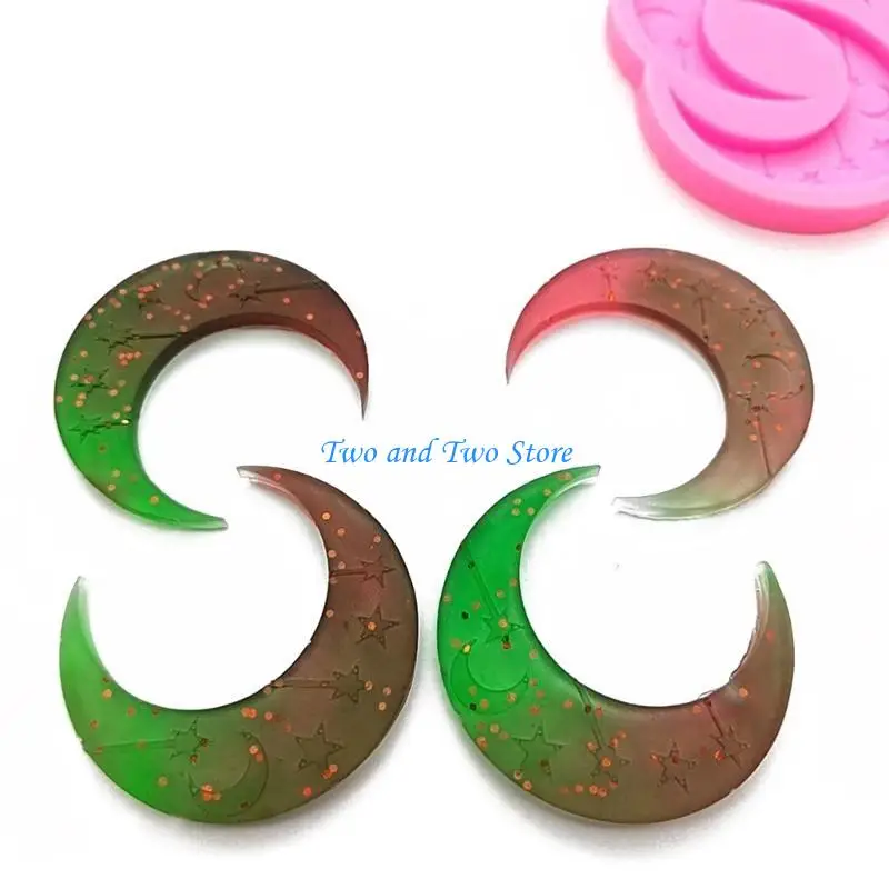 HX6F Moon Stars Earring Epoxy Resin Molds Silicone Mold Luggage Bag Casting Molds
HX6F Moon Stars Earring Epoxy Resin Molds Silicone Mold Luggage Bag Casting Molds