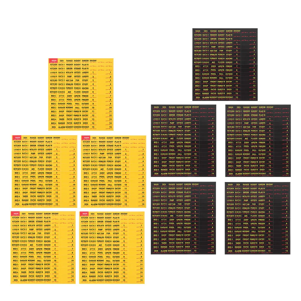 10 Sheets Premium Circuit Breaker Labels for Fuse Box Breaker Panel Electric Panel Boxes Switch Identifier System Stickers
10 Sheets Premium Circuit Breaker Labels for Fuse Box Breaker Panel Electric Panel Boxes Switch Identifier System Stickers