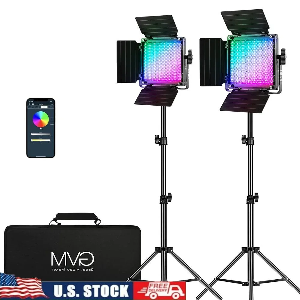 Двухцветный светодиодный светильник RGB для видеосъемки, управление через приложение 850D, 2 упаковки, высокий CRI 97, регулируемая яркость, освещение для фотосъемки, умная сцена
Двухцветный светодиодный светильник RGB для видеосъемки, управление через приложение 850D, 2 упаковки, высокий CRI 97, регулируемая яркость, освещение для фотосъемки, умная сцена