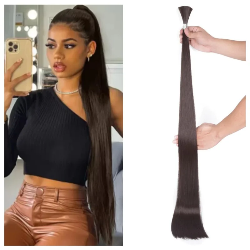 Blice Длинные шелковистые прямые синтетические пучки волос 40 дюймов Futura Bulk 1 шт./упак. Вязание крючком с защелкой Синтетические волосы для наращивания женщин
Blice Длинные шелковистые прямые синтетические пучки волос 40 дюймов Futura Bulk 1 шт./упак. Вязание крючком с защелкой Синтетические волосы для наращивания женщин