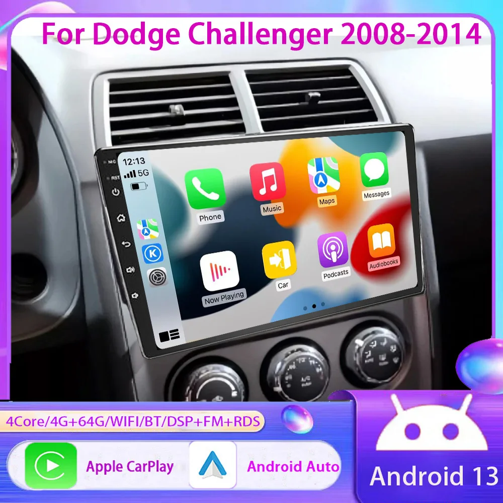 10”For Dodge Challenger 2008-2014 Car Multimedia wireless Carplay Android Auto GPS stereo Radio Video Palyer Head Unit
10”For Dodge Challenger 2008-2014 Car Multimedia wireless Carplay Android Auto GPS stereo Radio Video Palyer Head Unit