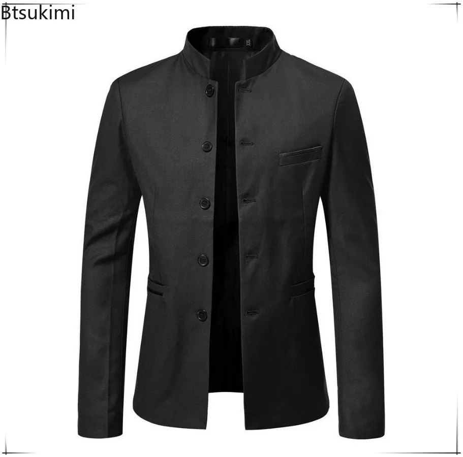 New Classic Men's Business Casual Zhongshan Suit High Quality Chinese Style Stand Collar Slim Suit Jackets Vintage Blazers Male
New Classic Men's Business Casual Zhongshan Suit High Quality Chinese Style Stand Collar Slim Suit Jackets Vintage Blazers Male
