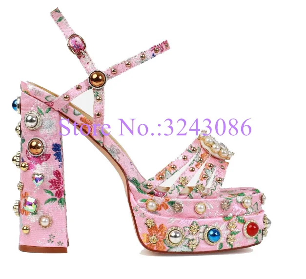 Lady Crystal Rhinestone Chunky Heel Platform Sandals Fashion Jewelry Decor Dress Sandals Woman Sexy Thick Heel Pumps Party Shoes
Lady Crystal Rhinestone Chunky Heel Platform Sandals Fashion Jewelry Decor Dress Sandals Woman Sexy Thick Heel Pumps Party Shoes