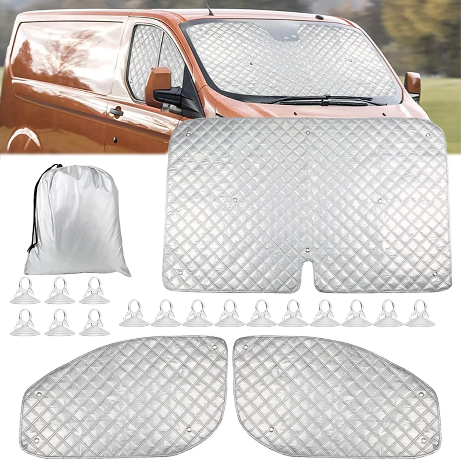 Car Windshield Sunshade Internal Thermal Blinds Window Cover Blind For Ford Transit Custom MK8 2012-2022 Internal Accessories 
Car Windshield Sunshade Internal Thermal Blinds Window Cover Blind For Ford Transit Custom MK8 2012-2022 Internal Accessories