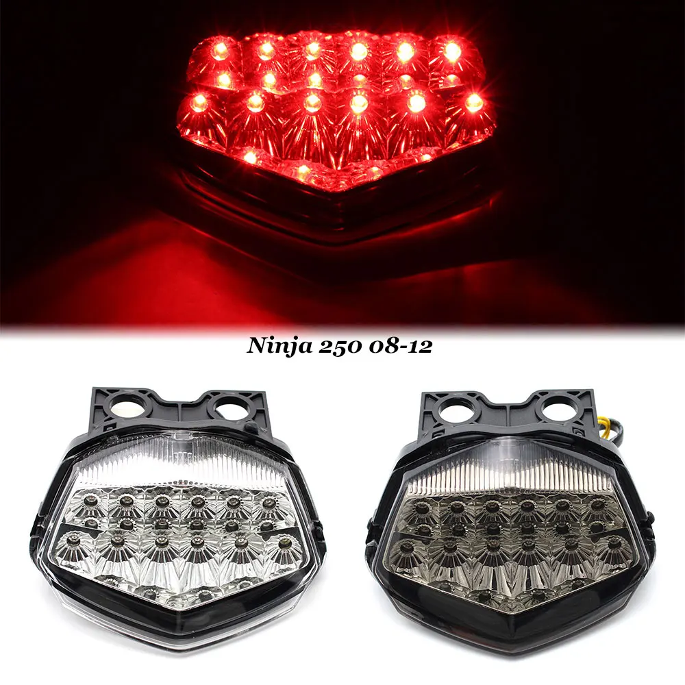 For KAWASAKI NINJA250 NINJA 250 NINJA 250R 2008-2012 Motorcycler Accessories Lntegrated LED Tail Light Turn Signal Blinker
For KAWASAKI NINJA250 NINJA 250 NINJA 250R 2008-2012 Motorcycler Accessories Lntegrated LED Tail Light Turn Signal Blinker