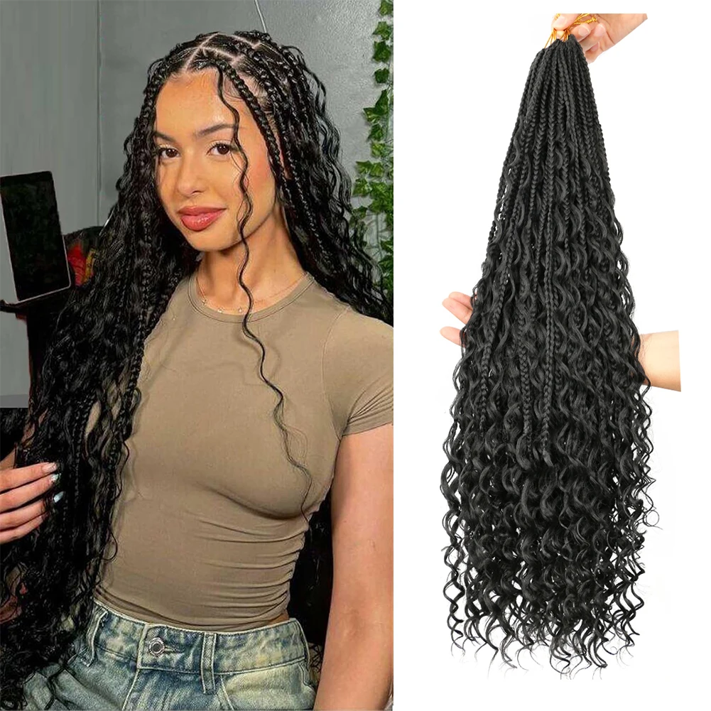 Box Braids Вязаные крючком волосы 28-дюймовые косички Goddess Box Вязаные крючком волосы с вьющимися концами Синтетические богемные косы для наращивания волос
Box Braids Вязаные крючком волосы 28-дюймовые косички Goddess Box Вязаные крючком волосы с вьющимися концами Синтетические богемные косы для наращивания волос