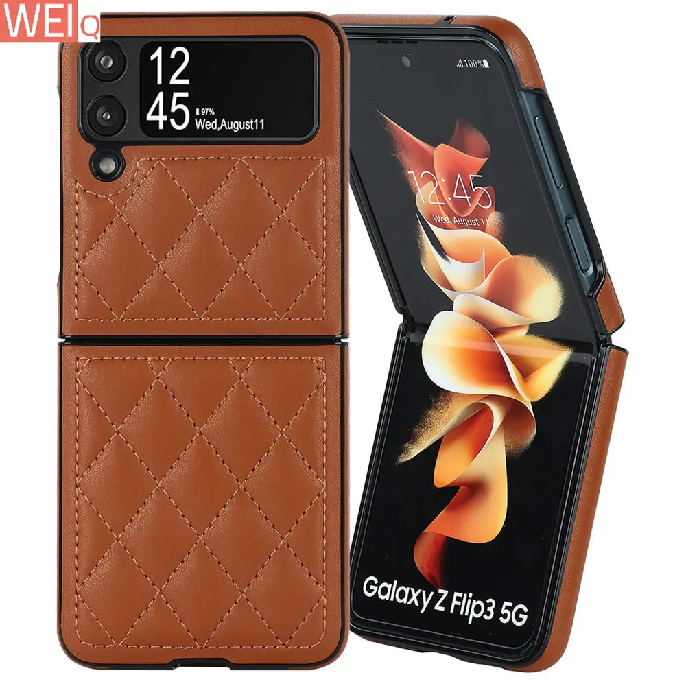 Модный Ультратонкий чехол из искусственной кожи с ромбовидным узором для Galaxy Z Flip 4 ZFlip 3 защитный чехол Coque
Модный Ультратонкий чехол из искусственной кожи с ромбовидным узором для Galaxy Z Flip 4 ZFlip 3 защитный чехол Coque