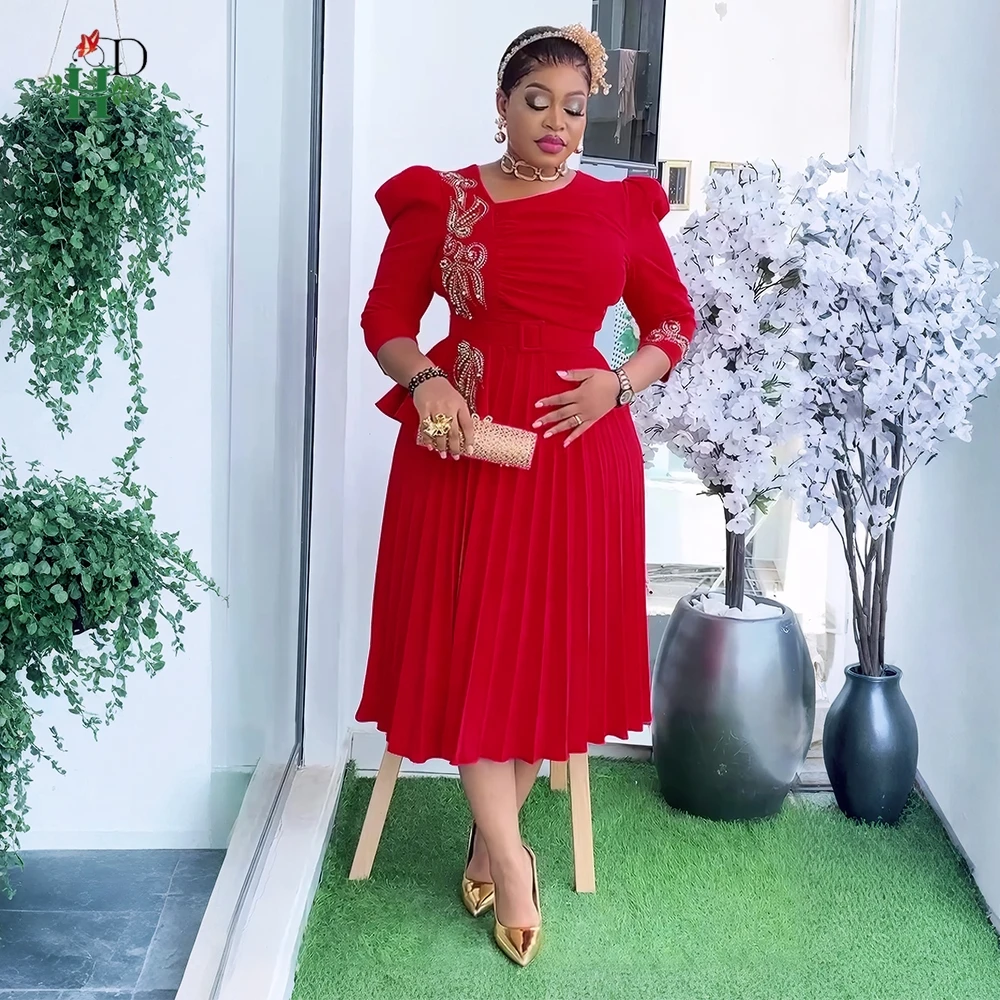 H&D African Clothes Plus Size Women's Elegant Fashion Dresses Turkey Party Dress Daily Ankara Pleated Dress Office Summer Wear
H&D African Clothes Plus Size Women's Elegant Fashion Dresses Turkey Party Dress Daily Ankara Pleated Dress Office Summer Wear