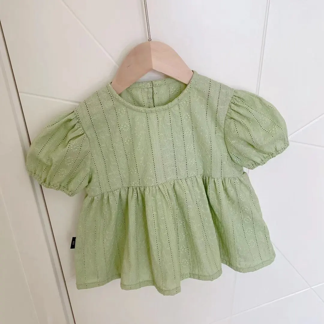 Girls Summer Embroidered Puff Sleeve Blouse Baby Doll Princess Shirt Short Sleeve Cute Casual Top Y2K Korean Style Baby Tees
Girls Summer Embroidered Puff Sleeve Blouse Baby Doll Princess Shirt Short Sleeve Cute Casual Top Y2K Korean Style Baby Tees