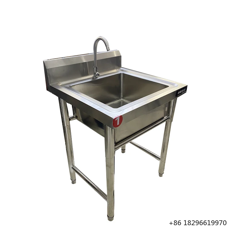 Commercial Kitchen 201/304 Stainless Steel Single Bowl Sink for Hotel & Restaurant
Commercial Kitchen 201/304 Stainless Steel Single Bowl Sink for Hotel & Restaurant