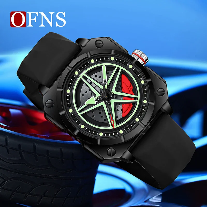 OFNS 8017 New Fashion Men's Square Quartz Watch Trendy Rotating Pentagram Waterproof Luminous Sports Wristwatch
OFNS 8017 New Fashion Men's Square Quartz Watch Trendy Rotating Pentagram Waterproof Luminous Sports Wristwatch