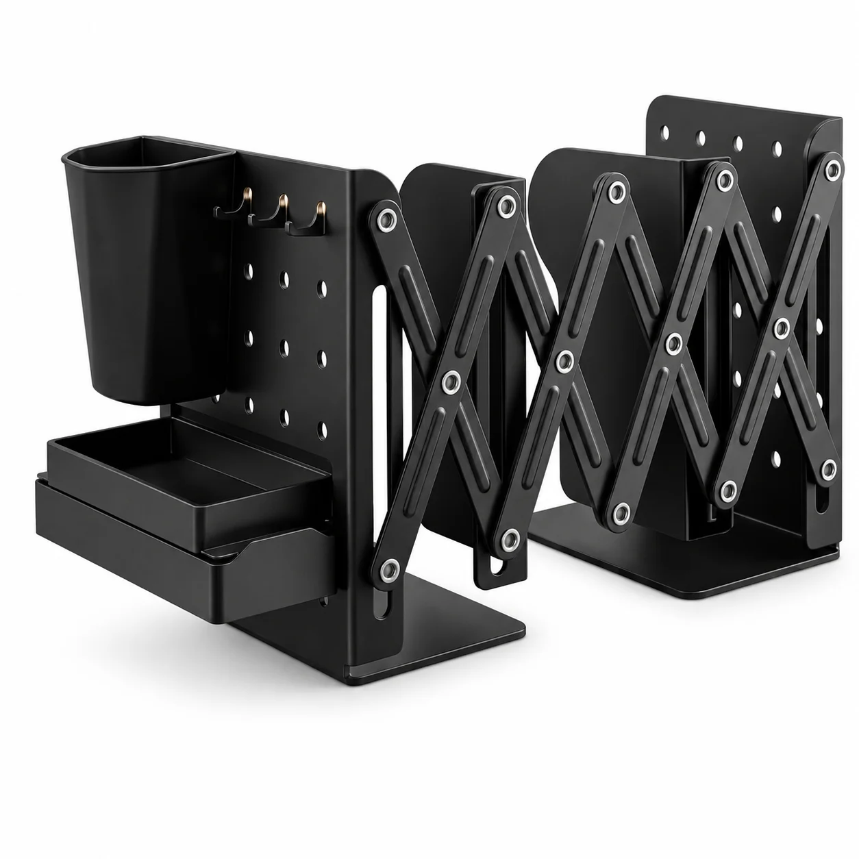 Black Iron Book Stand, 49.5cm Anti-Tip Bookend Holder for Desk Bookshelf Study Table, Keeps Books Upright and Organized Use
Black Iron Book Stand, 49.5cm Anti-Tip Bookend Holder for Desk Bookshelf Study Table, Keeps Books Upright and Organized Use