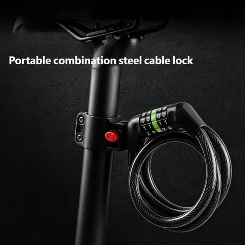 R6FE Light Weight 5 Number Passwords Bike Lock Cable Compacts Bicycles Combination
R6FE Light Weight 5 Number Passwords Bike Lock Cable Compacts Bicycles Combination