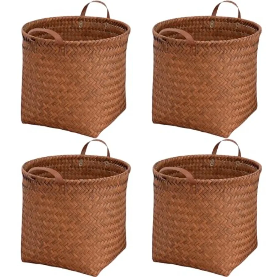 GIB Wicker Storage Baskets for Shelves, 11"x12" Woven Storage Cube Bins Organizer, Faux Rattan Wicker Blanket Basket for Organi
GIB Wicker Storage Baskets for Shelves, 11"x12" Woven Storage Cube Bins Organizer, Faux Rattan Wicker Blanket Basket for Organi