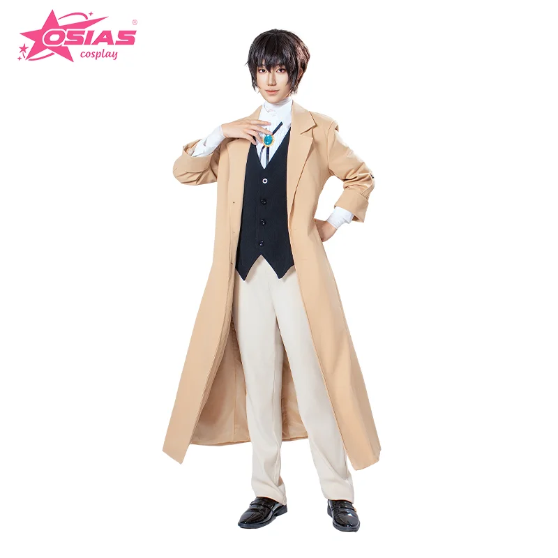 OSIAS Dazai Osamu Cosplay Costume Set Dazai Osamu wig Dazai Osamu shoes Bungo Stray Dogs
OSIAS Dazai Osamu Cosplay Costume Set Dazai Osamu wig Dazai Osamu shoes Bungo Stray Dogs