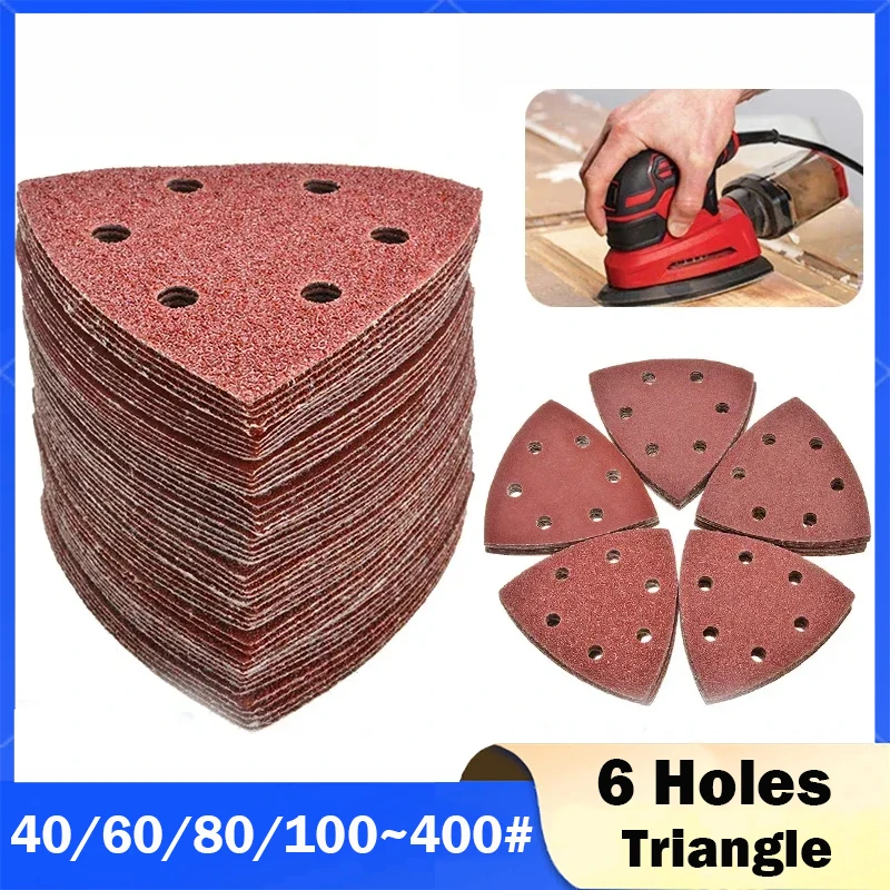 5~20Pcs Triangle Sanding Pads - 6 Holes 40/60/80/100/120~400Grits for Delta Sanders/Multi-Sanders - Perfect for Your Toolbox!
5~20Pcs Triangle Sanding Pads - 6 Holes 40/60/80/100/120~400Grits for Delta Sanders/Multi-Sanders - Perfect for Your Toolbox!
