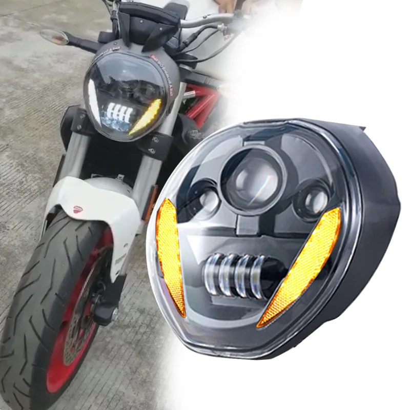 Передняя фара для мотоцикла Ducati Monster 797, передняя фара в сборе, полностью водонепроницаемая
Передняя фара для мотоцикла Ducati Monster 797, передняя фара в сборе, полностью водонепроницаемая