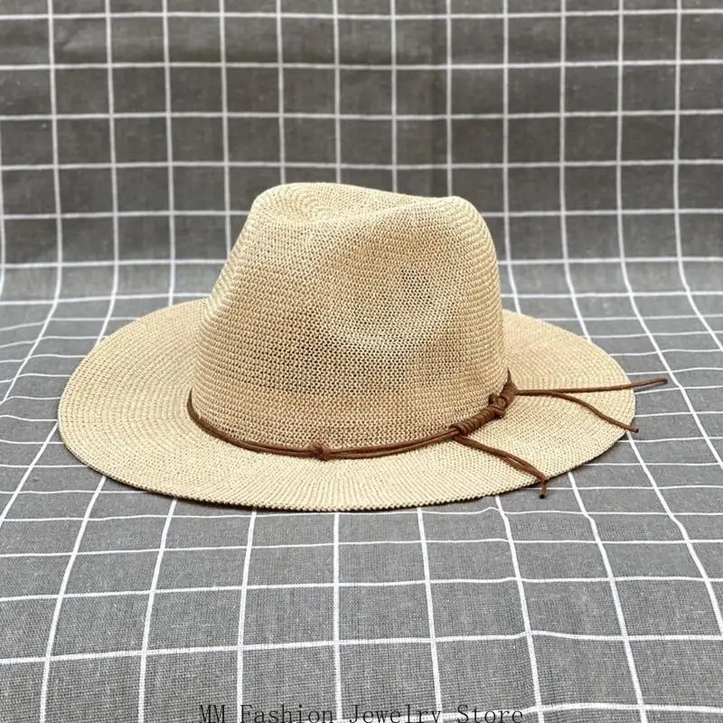 D0UB Western Strail Hat Элегантная широкая проматно -дышащая панамская шляпа тканая шляпа
D0UB Western Strail Hat Элегантная широкая проматно -дышащая панамская шляпа тканая шляпа