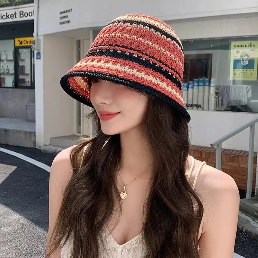 2025 Summer Hollow Knitted Hollow Fisherman Caps Sun Protection Straw Bucket Hat Breathable Beach Cap Wide Brim Sun Hat
2025 Summer Hollow Knitted Hollow Fisherman Caps Sun Protection Straw Bucket Hat Breathable Beach Cap Wide Brim Sun Hat