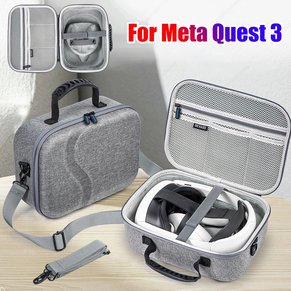 VR Glasses Portable Handheld Crossbody Bag Expandable Capacity Hard Carrying Case Fashion Hard Travel Case Fit For Meta Quest 3
VR Glasses Portable Handheld Crossbody Bag Expandable Capacity Hard Carrying Case Fashion Hard Travel Case Fit For Meta Quest 3