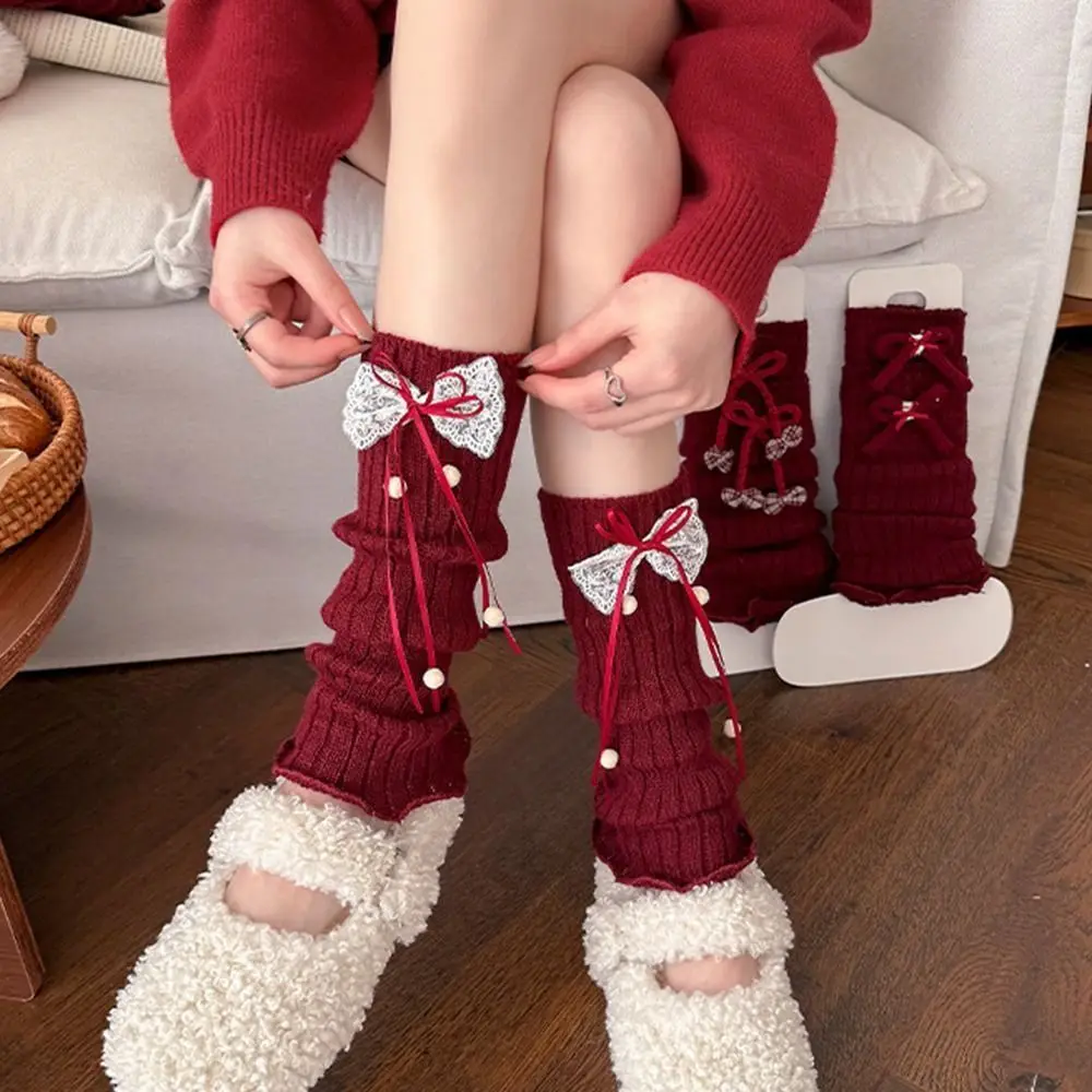 Harajuku Cartoon Knitted Leg Warmers Bow Design Middle Tube Lolita Boots Cover 38cm Thickened Furry Leg Warmers Sleeping Use
Harajuku Cartoon Knitted Leg Warmers Bow Design Middle Tube Lolita Boots Cover 38cm Thickened Furry Leg Warmers Sleeping Use