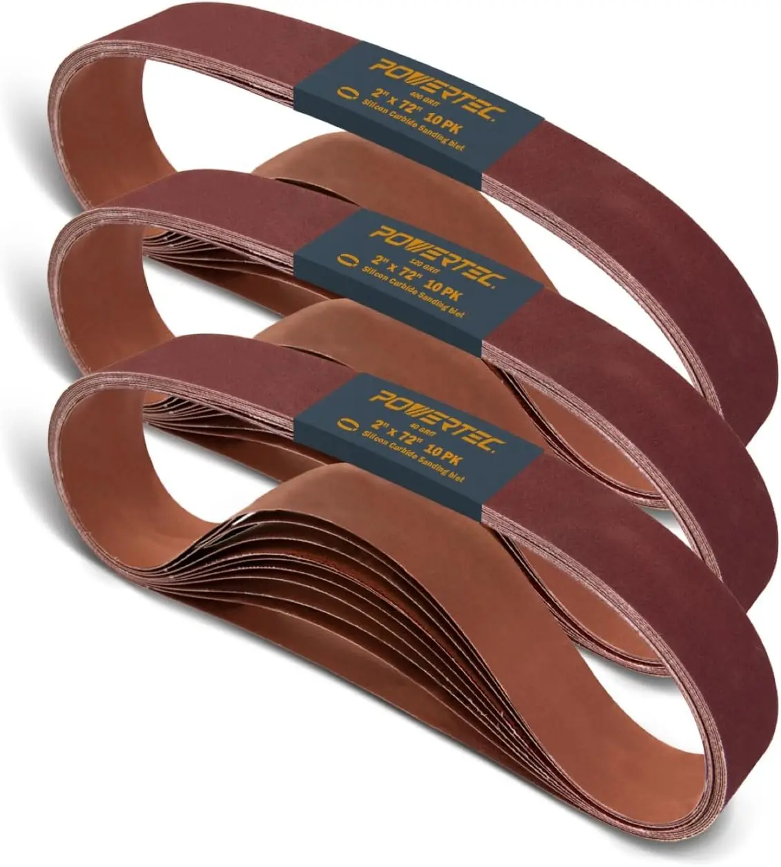 2 x 72 Inch Sanding Belts 30 Pack, 40/120/400 Grit, Aluminum Oxide for Belt Grinder, Wood Metal Knife Sharpening
2 x 72 Inch Sanding Belts 30 Pack, 40/120/400 Grit, Aluminum Oxide for Belt Grinder, Wood Metal Knife Sharpening