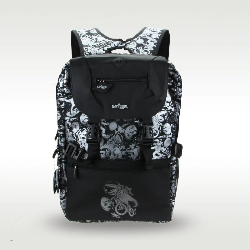 Australian original Smiggle schoolbag children's backpack black dinosaur classic waterproof PU bag 10-16 years old 18 inches
Australian original Smiggle schoolbag children's backpack black dinosaur classic waterproof PU bag 10-16 years old 18 inches