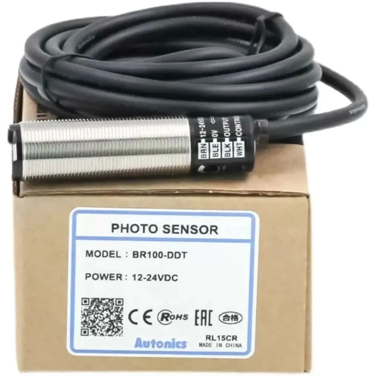 BR100-DDT Photoelectric sensor Diffuse type 100mm Infrared leds (940 nm)
BR100-DDT Photoelectric sensor Diffuse type 100mm Infrared leds (940 nm)