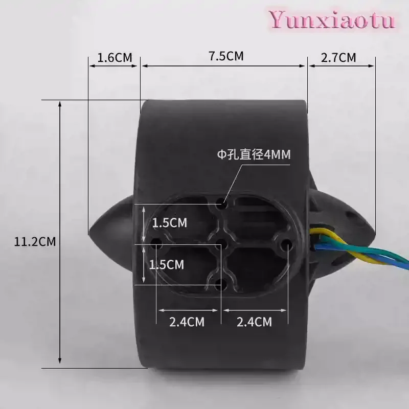 12-24V 400W ROV Underwater Thruster CCW/CW Propeller Brushless Motor Drive Engine 7KG Thrust for Underwater Robot RC Bait Boat
12-24V 400W ROV Underwater Thruster CCW/CW Propeller Brushless Motor Drive Engine 7KG Thrust for Underwater Robot RC Bait Boat