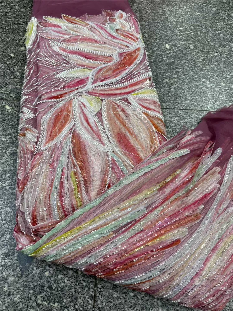 2025 Высокое качество, африканское бисерное 5 ярдов, нигерийский тюль, кружевная ткань, вышивка блестками, французская сетка, свадебное платье
2025 Высокое качество, африканское бисерное 5 ярдов, нигерийский тюль, кружевная ткань, вышивка блестками, французская сетка, свадебное платье