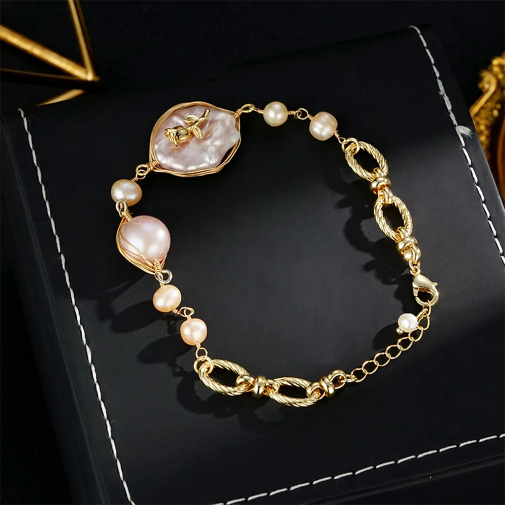Vintage fashion classic fresh water pearl with copper plated 18k bracelet for women‘s girl party gift jewlry whosale
Vintage fashion classic fresh water pearl with copper plated 18k bracelet for women‘s girl party gift jewlry whosale