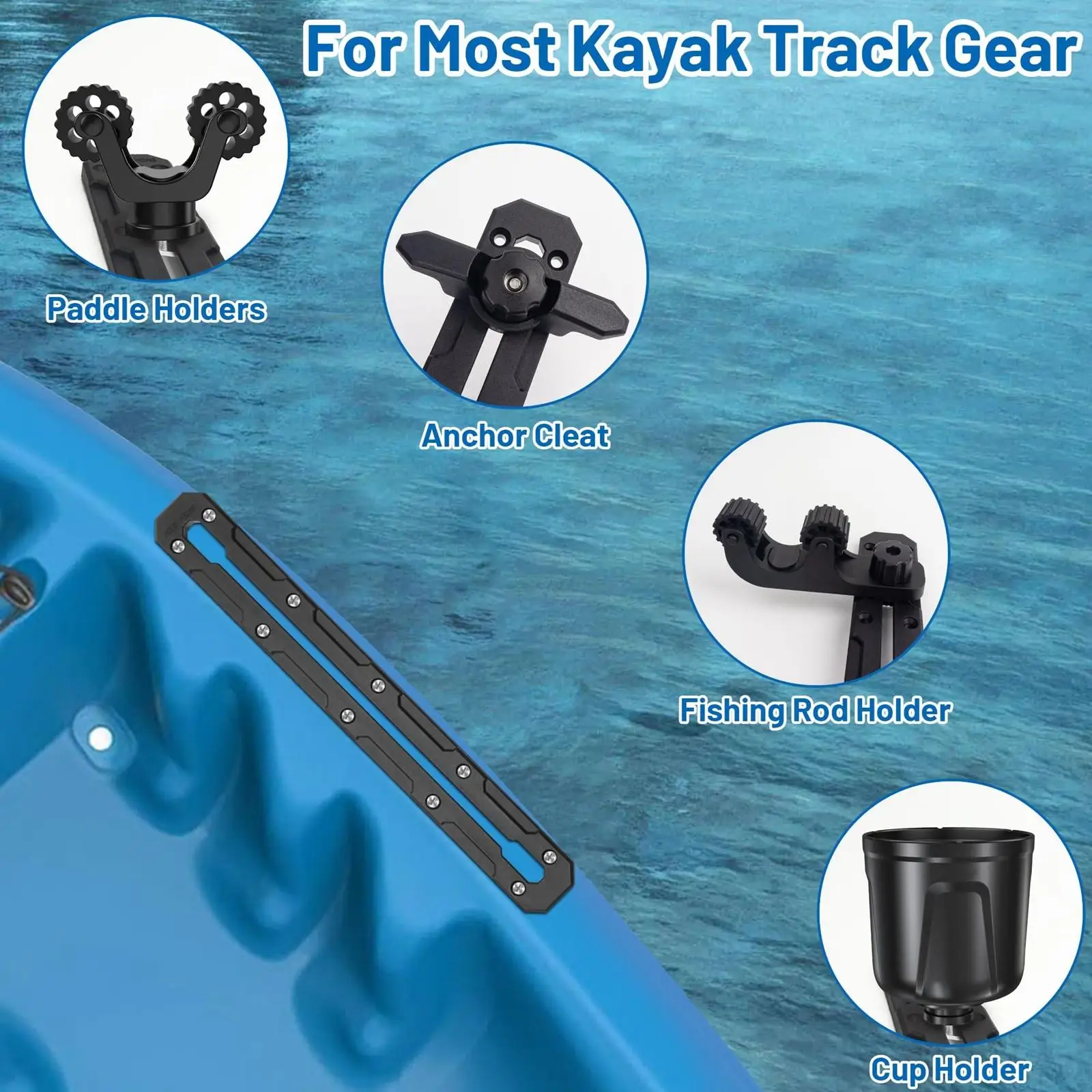 2x Kayak Track Rail Tracks Replacement Portable Accessories Kayak Low Profile Track for Boating Equipment Fishing Rod Holder
2x Kayak Track Rail Tracks Replacement Portable Accessories Kayak Low Profile Track for Boating Equipment Fishing Rod Holder