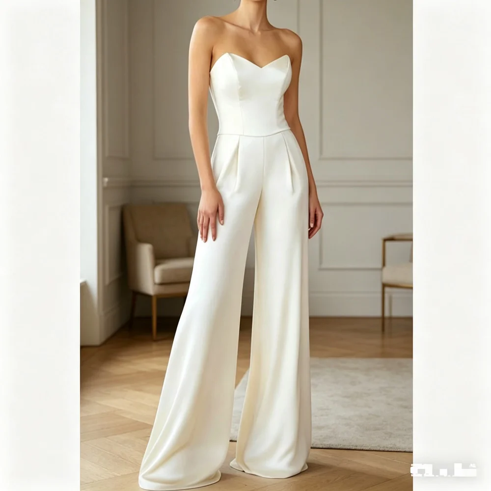 Customized New In Elegant Long Pantsuits Wedding Dresses Satin Floor-Length Brides Dress Women Vestidos De Novias Gowns 2026
Customized New In Elegant Long Pantsuits Wedding Dresses Satin Floor-Length Brides Dress Women Vestidos De Novias Gowns 2026