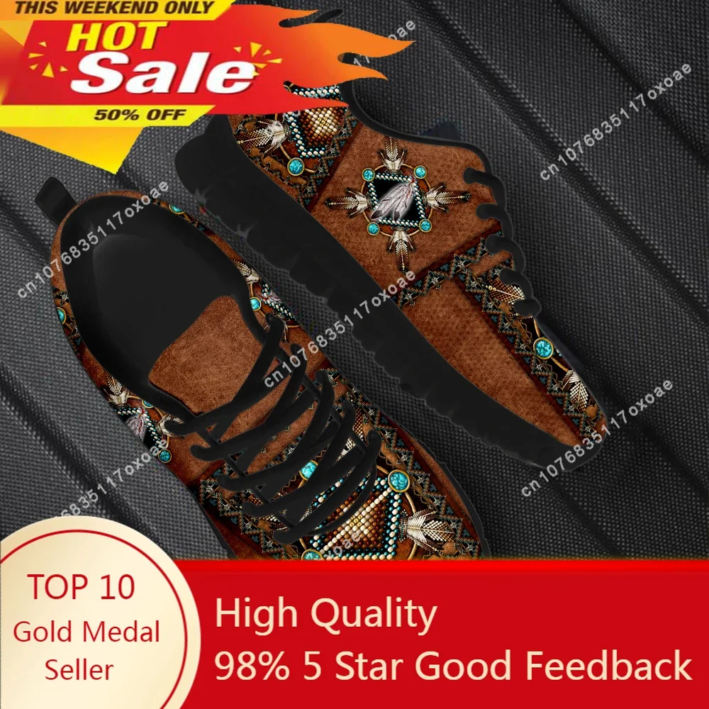 Luxury Brand Tribal Pattern Lady Mesh Sneakers Casual Running Shoes for Women Tribal Ethnic American Print Flat Shoe
Luxury Brand Tribal Pattern Lady Mesh Sneakers Casual Running Shoes for Women Tribal Ethnic American Print Flat Shoe