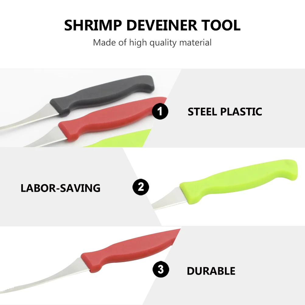 10pcs Shrimp Deveiner Tool High Quality Stainless Steel Safe Efficient Shrimp Peeler Shell Remover Kitchen Bar Supplies
10pcs Shrimp Deveiner Tool High Quality Stainless Steel Safe Efficient Shrimp Peeler Shell Remover Kitchen Bar Supplies