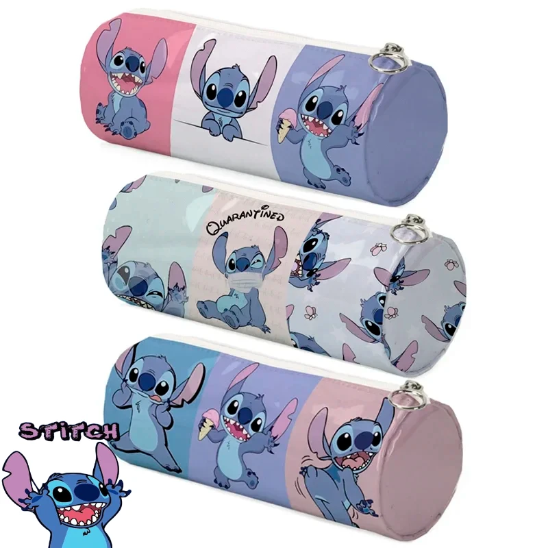 Disney Stitch Cartoon Student Cylinder Pen Bag Pvc Film Large Capacity Pencil Polyester Storage Stationery Bag Children's Gifts
Disney Stitch Cartoon Student Cylinder Pen Bag Pvc Film Large Capacity Pencil Polyester Storage Stationery Bag Children's Gifts