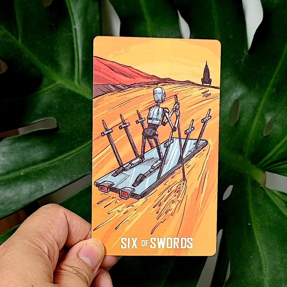 80 Pcs Robot Cartoon Tarot Cards Based on Rider System 12*7cm Tarotbot A Robot Themed Tarot Deck
80 Pcs Robot Cartoon Tarot Cards Based on Rider System 12*7cm Tarotbot A Robot Themed Tarot Deck