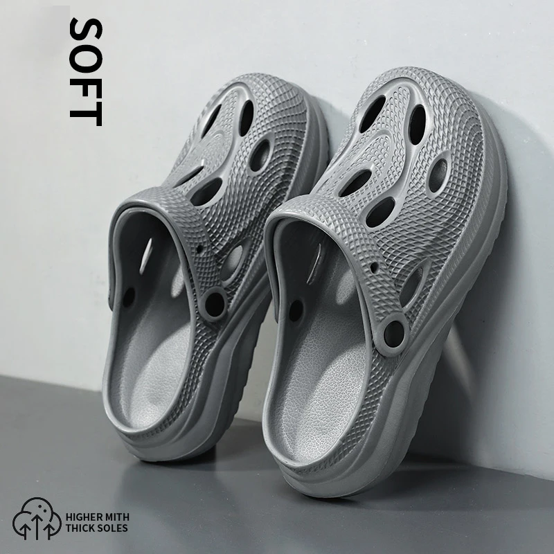 Men's Outdoor Summer Slippers Breathable Waterproof Anti-slip Beach Sandals Comfortable Hole Design Flat Heel round Toe Slippers
Men's Outdoor Summer Slippers Breathable Waterproof Anti-slip Beach Sandals Comfortable Hole Design Flat Heel round Toe Slippers