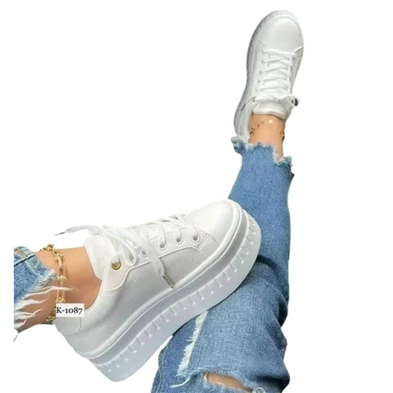 Женские кроссовки на шнуровке, повседневная нескользящая обувь из искусственной кожи, подходит для пляжного ношения
Женские кроссовки на шнуровке, повседневная нескользящая обувь из искусственной кожи, подходит для пляжного ношения