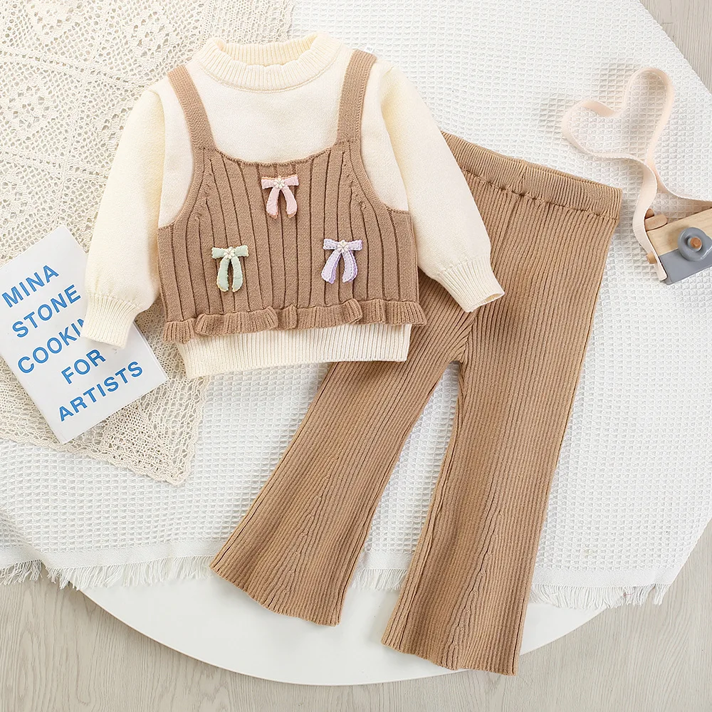 Girls Knitted Clothes Sets Spring Autumn 2025 Children Woolen Jersey Sweaters Tops Pants 2pcs Princess Suit For Baby Outfits Kid
Girls Knitted Clothes Sets Spring Autumn 2025 Children Woolen Jersey Sweaters Tops Pants 2pcs Princess Suit For Baby Outfits Kid