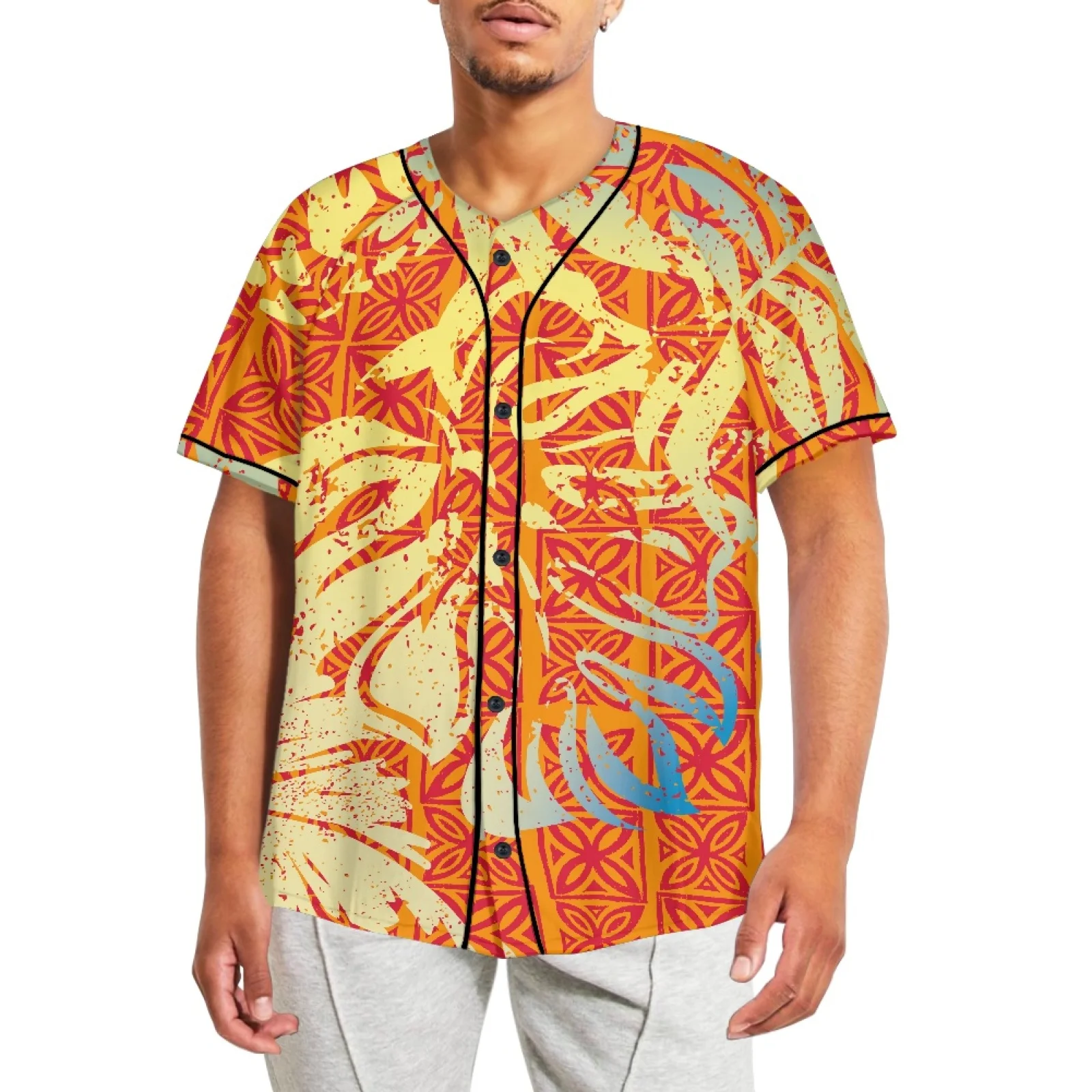 Polynesian Tribe Tattoo Prints Football T Shirt, Baseball Jersey, American Short Sleeve, Adult Breathable Button, Customizable
Polynesian Tribe Tattoo Prints Football T Shirt, Baseball Jersey, American Short Sleeve, Adult Breathable Button, Customizable