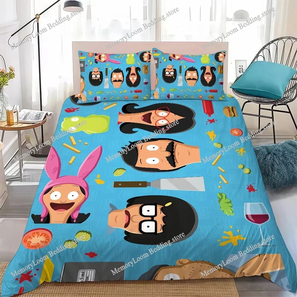 Cartoon B-Bobs B-Burgers Duvet Cover Set Home Style Bedding Soft Laundry Cotton Bed Four Seasons Student Dormitory Luxury Gift74
Cartoon B-Bobs B-Burgers Duvet Cover Set Home Style Bedding Soft Laundry Cotton Bed Four Seasons Student Dormitory Luxury Gift74