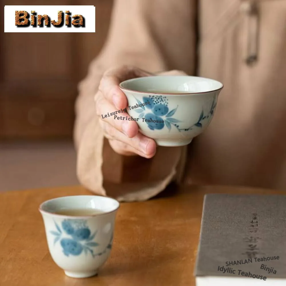 Hand Drawn Pomegranate Master Cup Household Blue and White Porcelain Open Cup Vintage Cup Fragrance Bowl Tableware Decoration
Hand Drawn Pomegranate Master Cup Household Blue and White Porcelain Open Cup Vintage Cup Fragrance Bowl Tableware Decoration